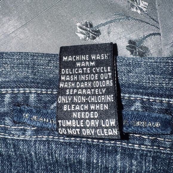 Vintage 90s Marithe Francois Girbaud 3XL Denim Shirt Jacket Blue Jean Appliqué - Picture 8 of 8